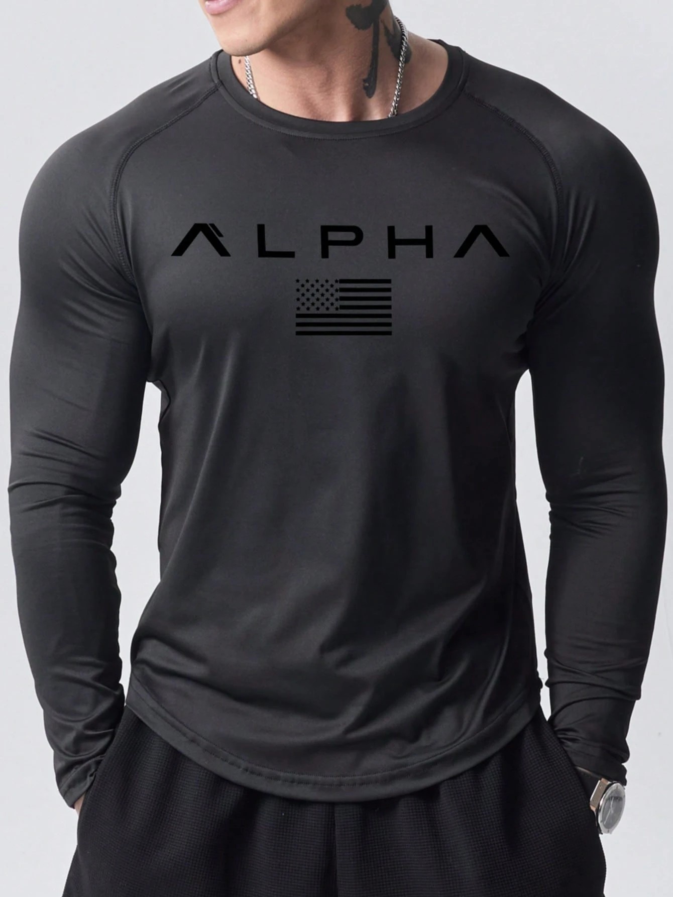 Street Fashion Tshirt - New men's long-sleeved T-shirt for Spring