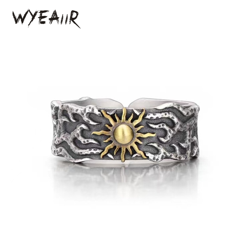 Street Fashion Rings - WYEAIIR 925 Sterling Silver Retro Thai