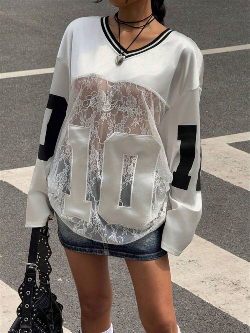 Street Fashion American - 2026 New Summer Y2K Perspective Lace