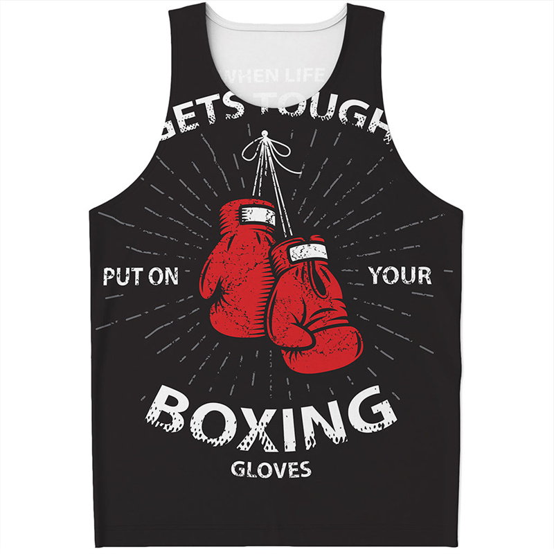 Street Fashion Gloves - Boxing Gloves 3D Printed Tank Top