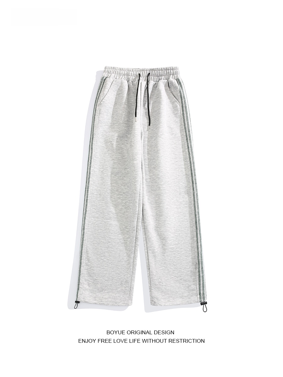 Street Fashion Vibes - Boyue American Stripe Drawstring Casual Long