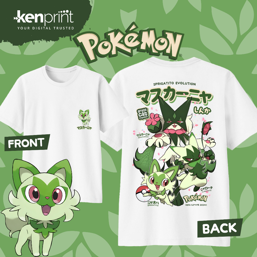 Anime Pokémon Sprigatito Evolu – обзор и цена Street Fashion Evolution