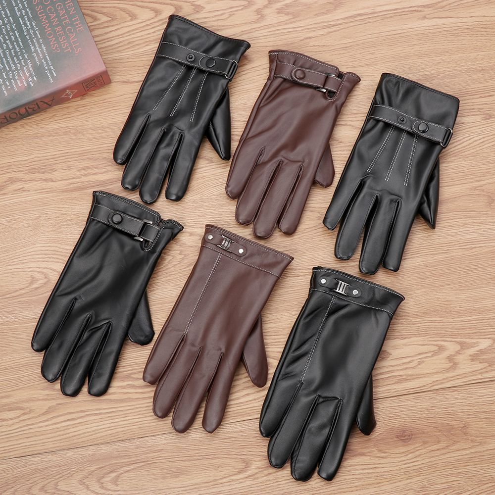 Men's Fleece Thermal Leather G – обзор и цена Street Fashion Gloves