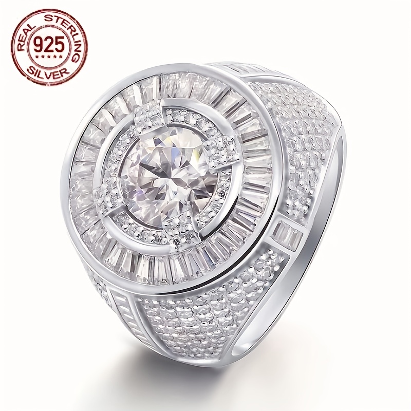 Luxury Men's Solid 925 Sterlin – обзор и цена Street Fashion Rings