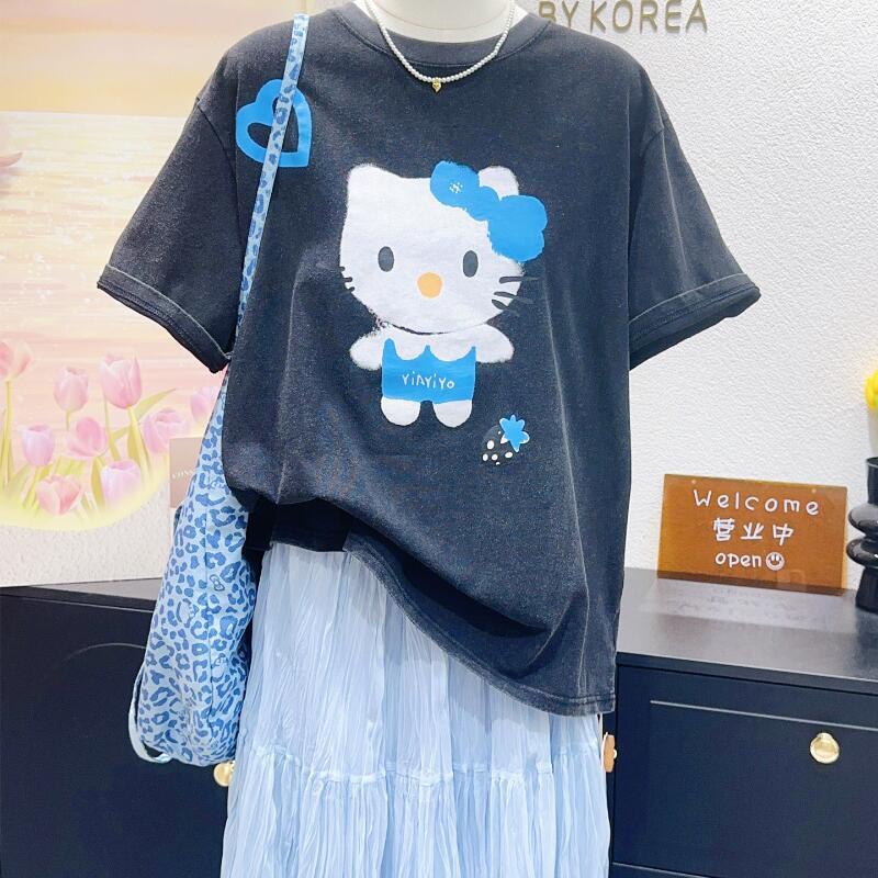 Hello Kitty High-Quality New S – обзор и цена Street Fashion Tshirt