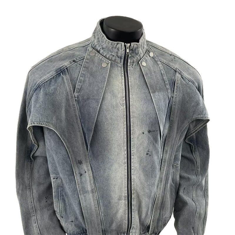 Distressed Dirty Denim Jacket  – обзор и цена Street Fashion Vibes