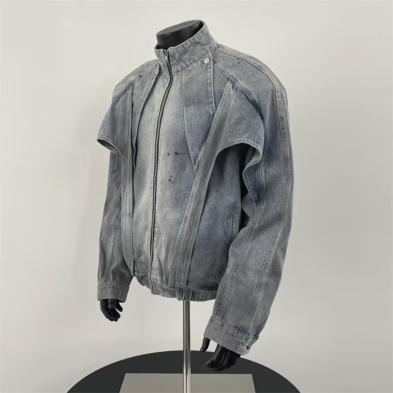 Distressed Dirty Denim Jacket  – обзор и цена Street Fashion Vibes