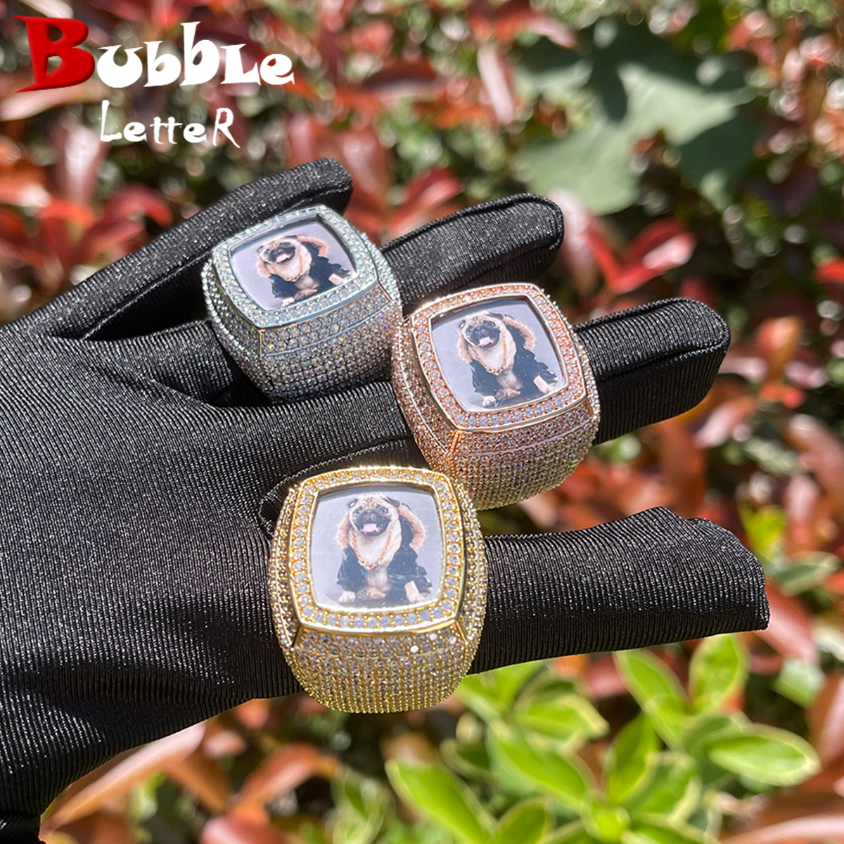 Bubble Letter Custom Photo Rin – обзор и цена Street Fashion Rings