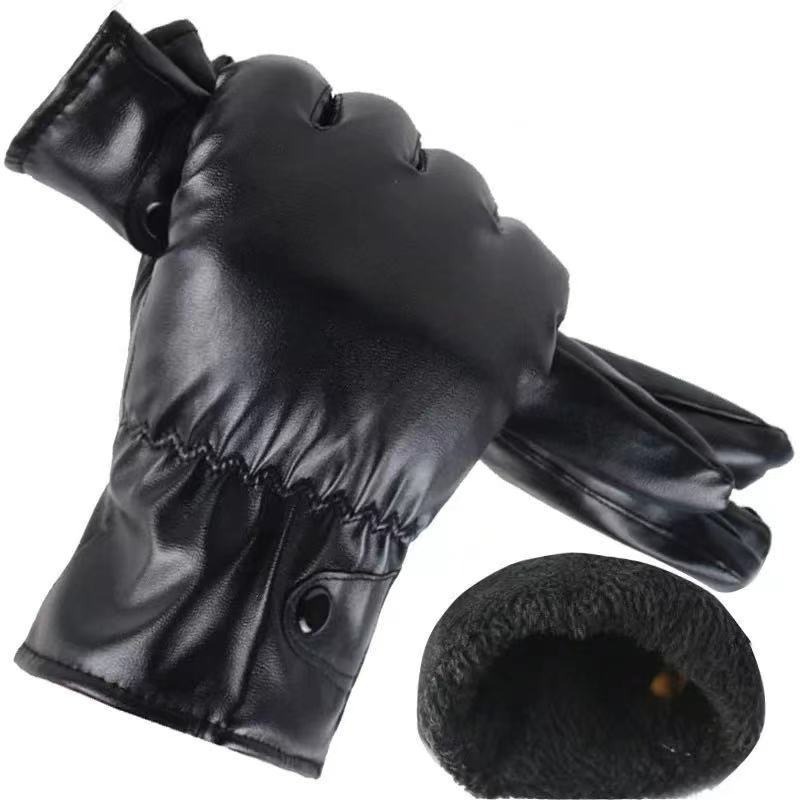Winter Fashion Black PU Leathe – обзор и цена Street Fashion Gloves