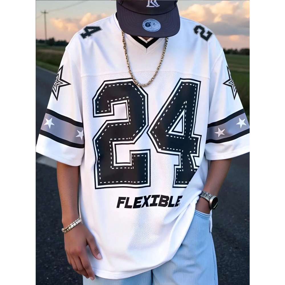 2026 Summer New Men's V-Neck T – обзор и цена Fashion Streetwear
