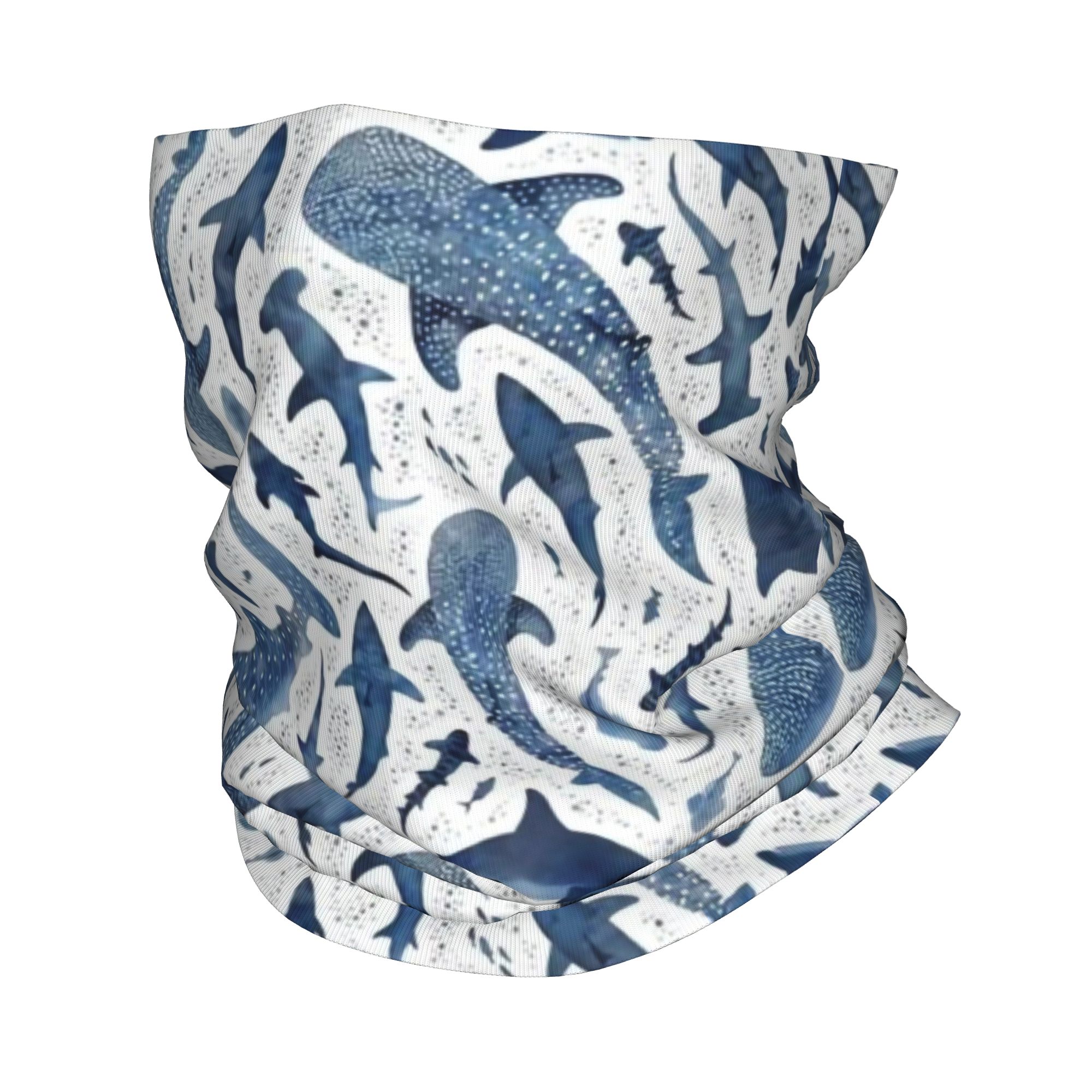 Custom Blue Watercolour Shark  – обзор и цена Balaclava Face Mask