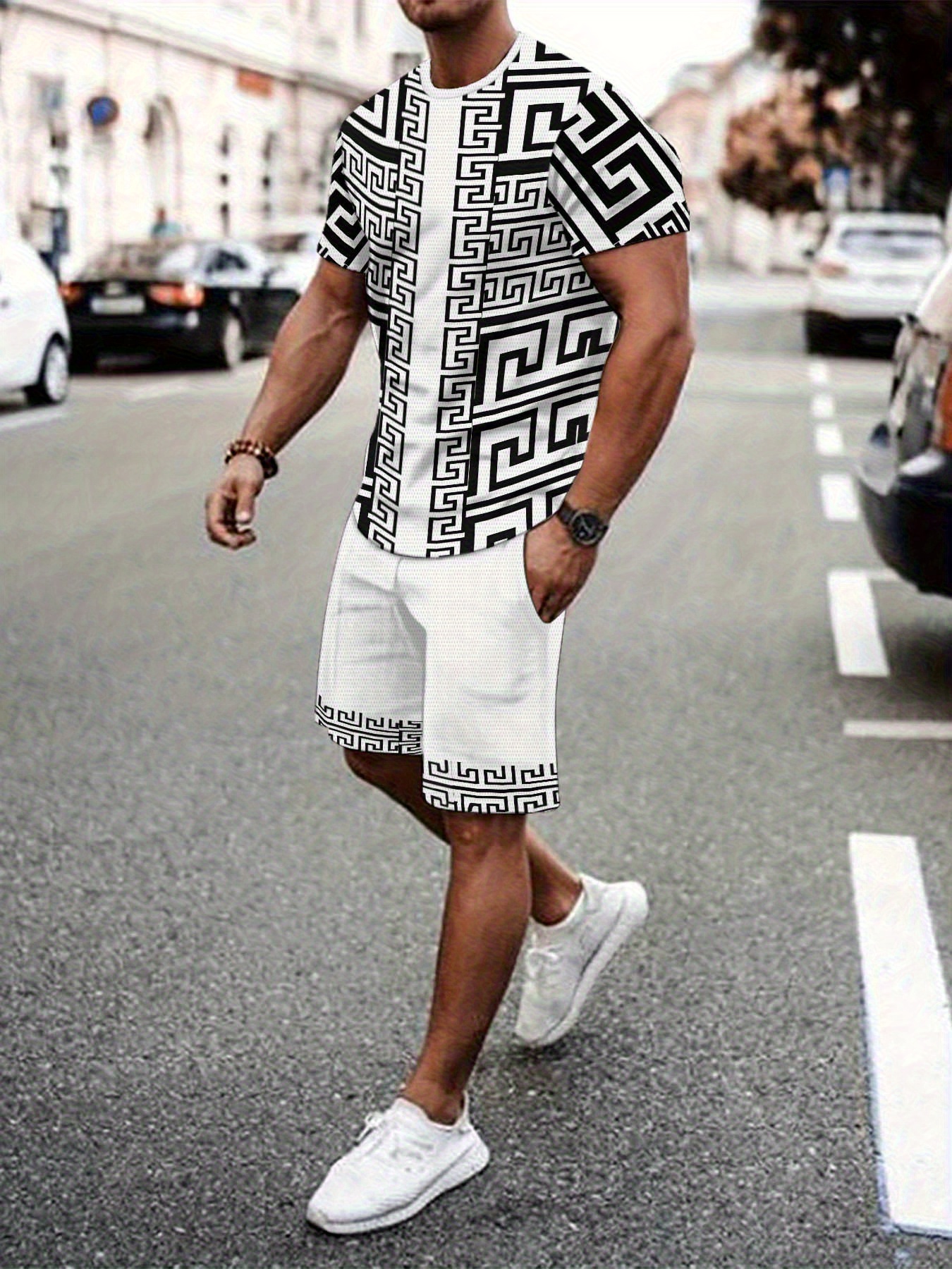 New Plus Size Men's T-shirt An – обзор и цена Street Fashion Tshirt