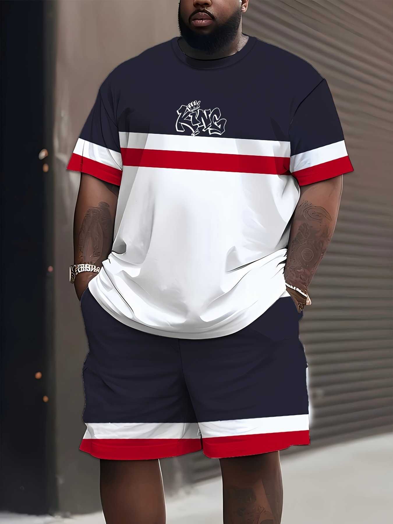 New Plus Size Men's T-shirt An – обзор и цена Street Fashion Tshirt