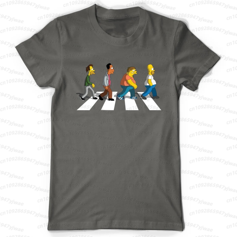 2026 men Simpsons Dad Sidewalk – обзор и цена Street Fashion Tshirt