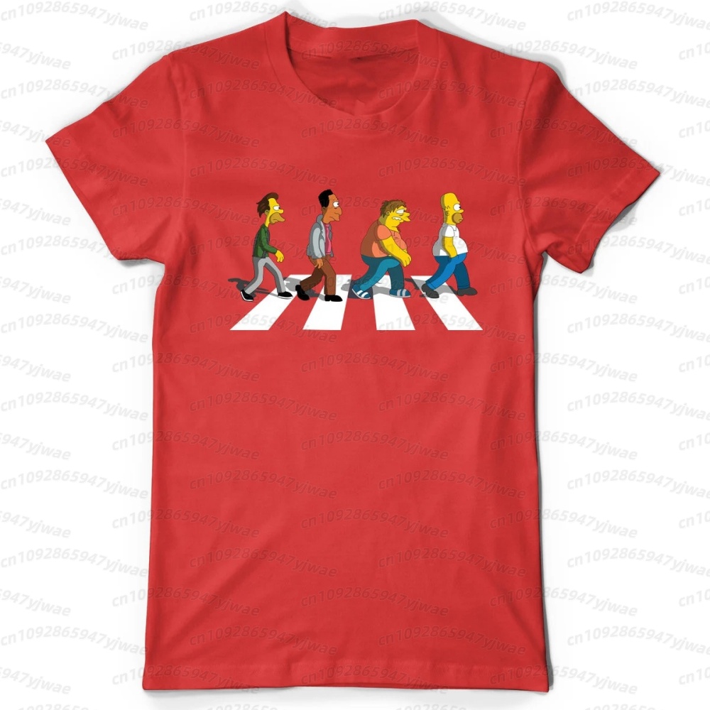 2026 men Simpsons Dad Sidewalk – обзор и цена Street Fashion Tshirt