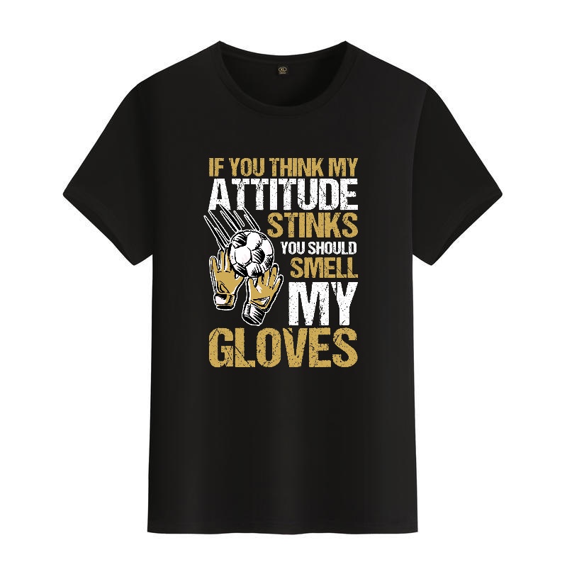 Men's Black Round-Neck Short-S – обзор и цена Street Fashion Gloves