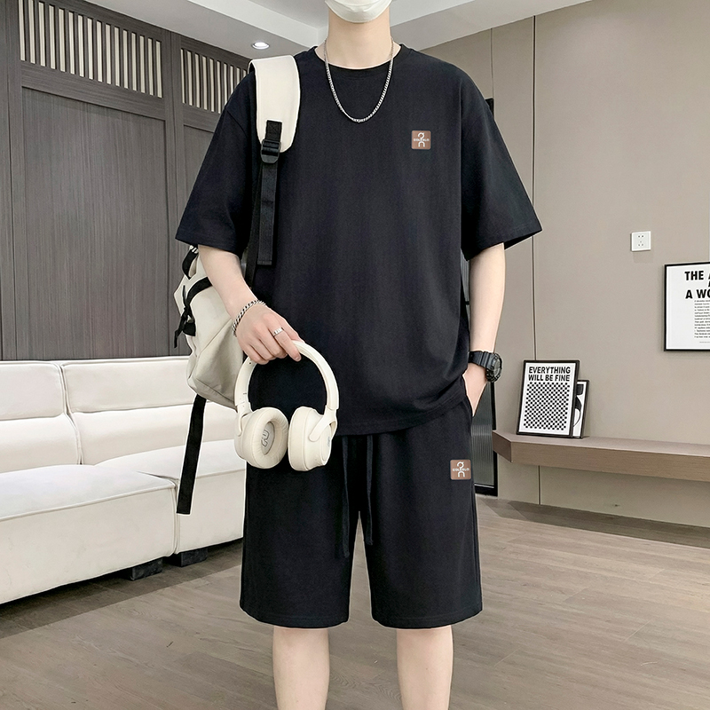 【T-Shirt + 5-Point Shorts】Men' – обзор и цена Street Fashion Tshirt