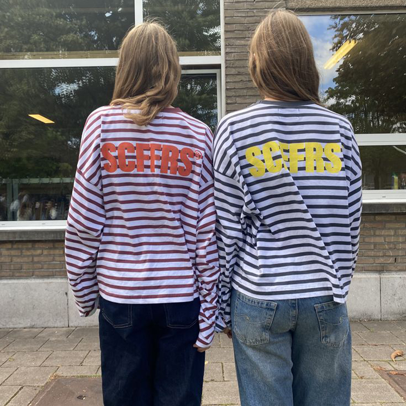 SCFFRS Striped Sweatshirt Tops – обзор и цена Fashion Streetwear