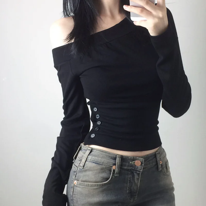 Y2K Vintage Pleated Button T-S – обзор и цена Fashion Streetwear