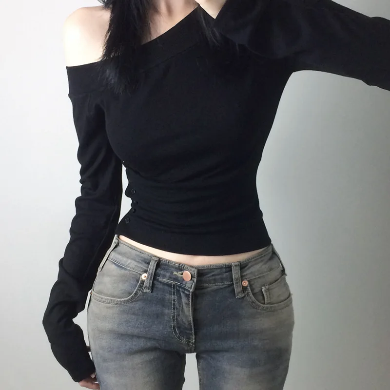 Y2K Vintage Pleated Button T-S – обзор и цена Fashion Streetwear