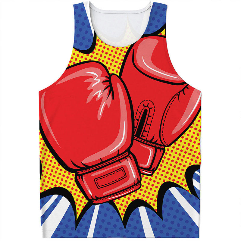 Boxing Gloves 3D Printed Tank  – обзор и цена Street Fashion Gloves