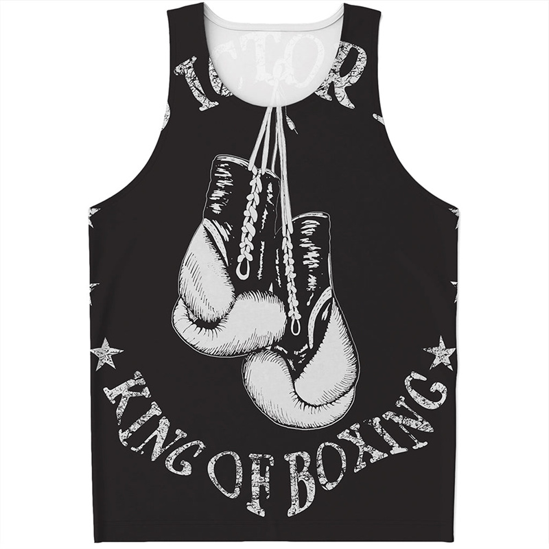 Boxing Gloves 3D Printed Tank  – обзор и цена Street Fashion Gloves