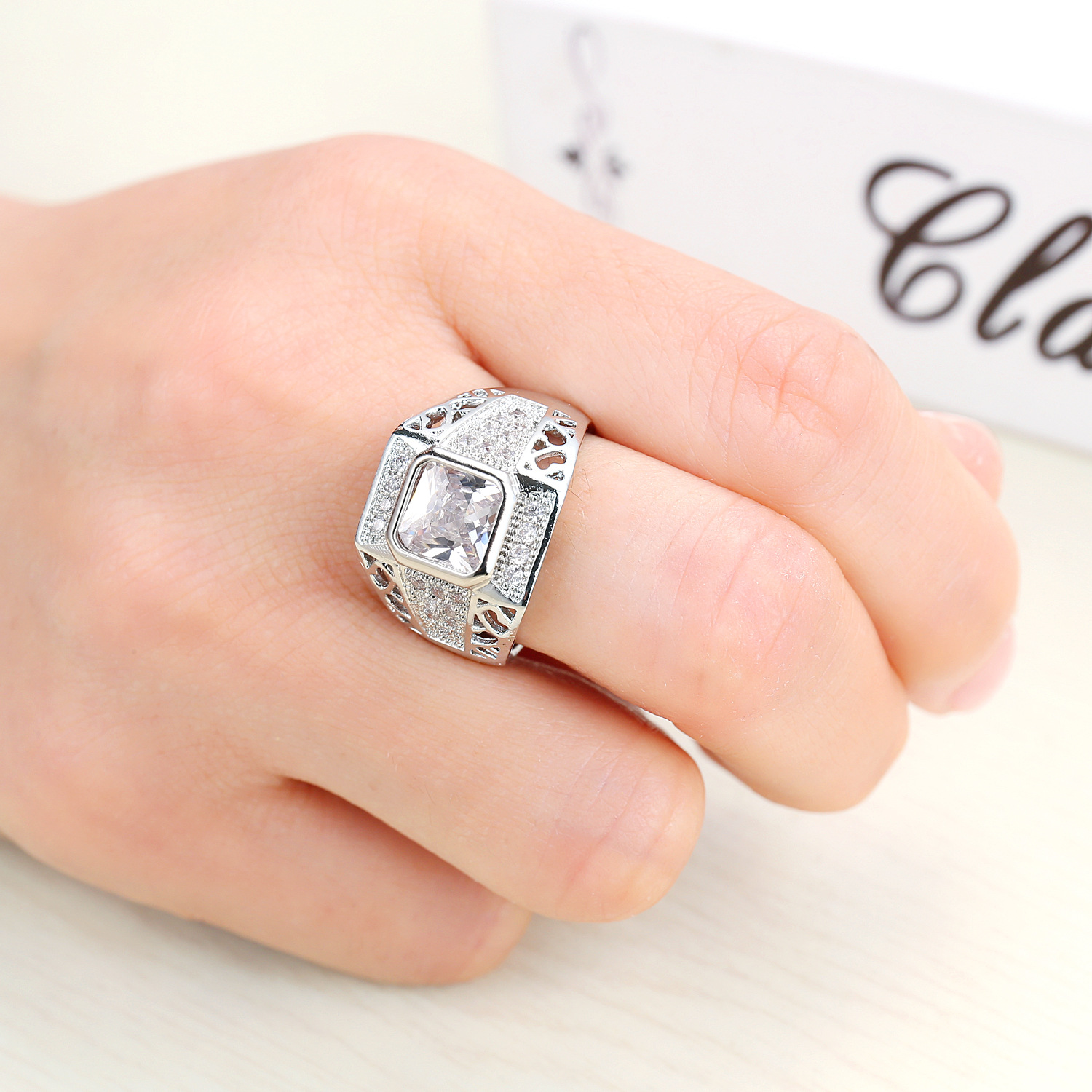 Luxury 925 Sterling Silver Hip – обзор и цена Street Fashion Rings