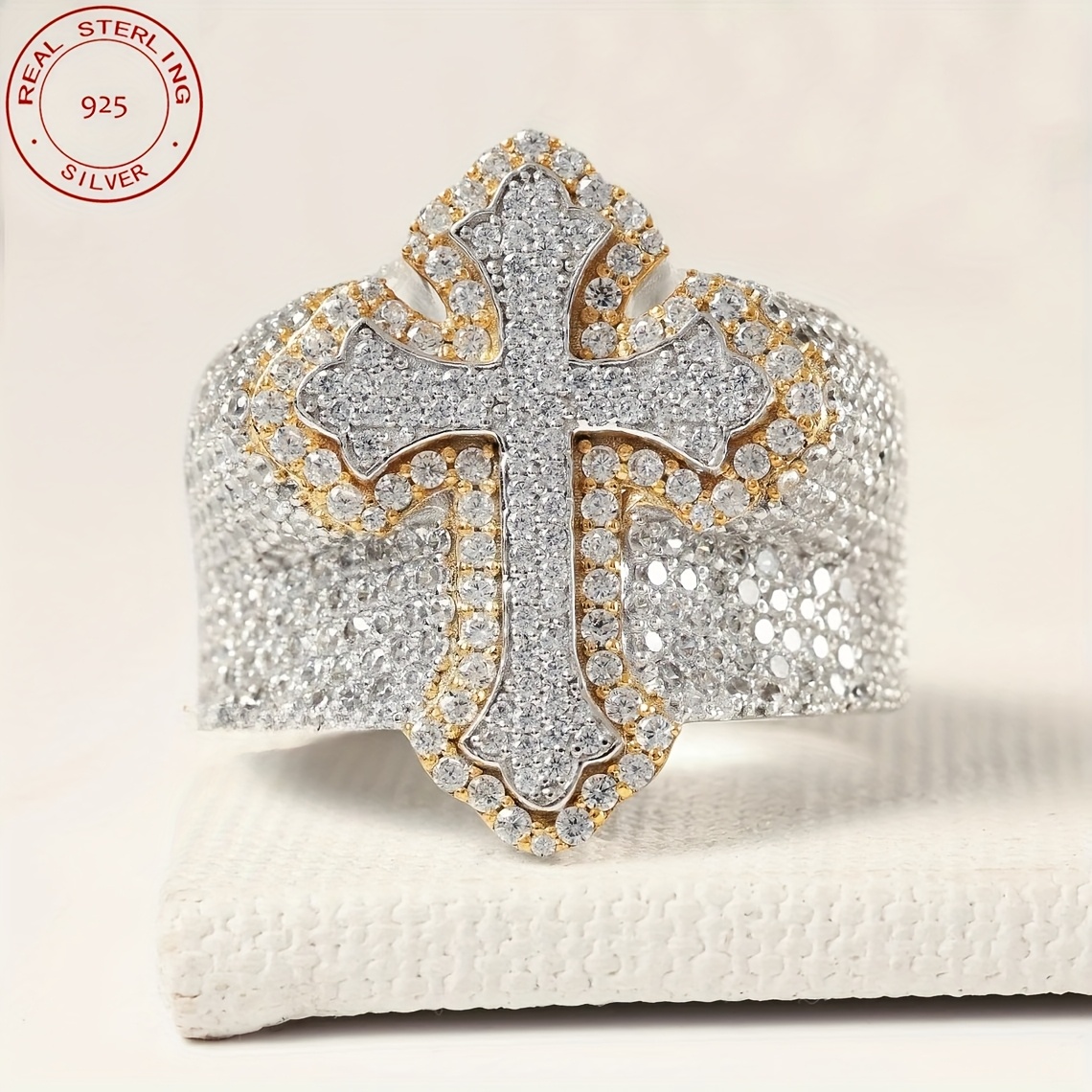 2025 New Arrival Iced Out Cros – обзор и цена Street Fashion Rings