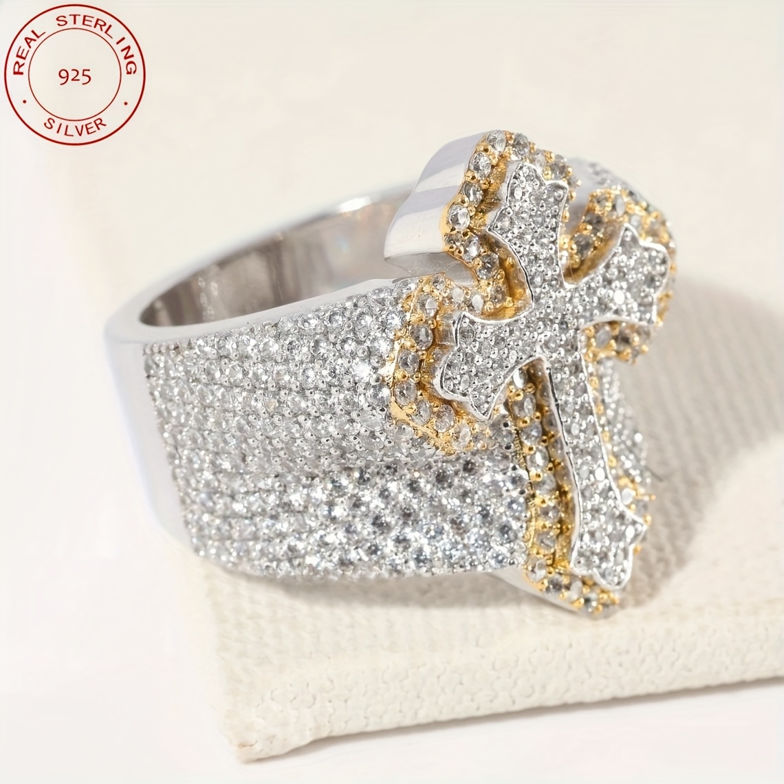 2025 New Arrival Iced Out Cros – обзор и цена Street Fashion Rings