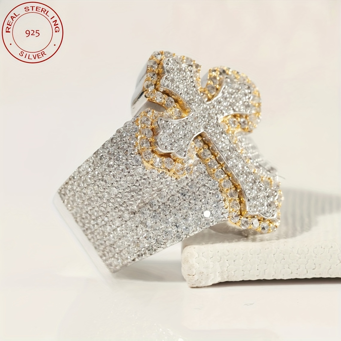 2025 New Arrival Iced Out Cros – обзор и цена Street Fashion Rings