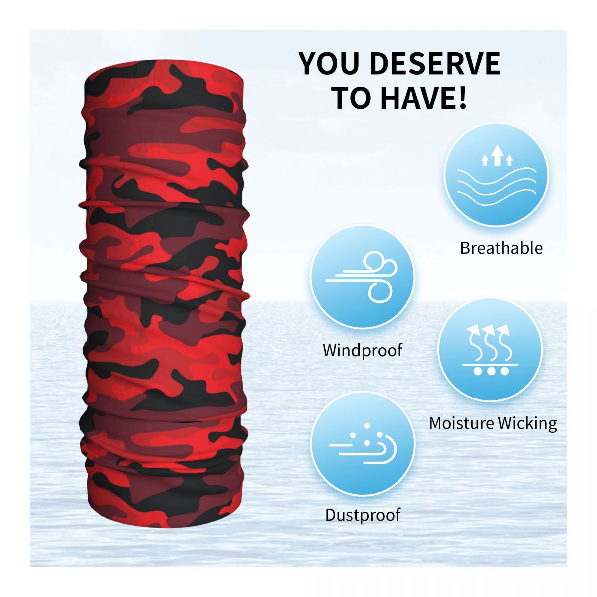 Militaryy Red Camouflage Banda – обзор и цена Balaclava Face Mask